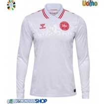 Maglie da calcio Danimarca Seconda Maglia Europei 2024 Manica Lunga